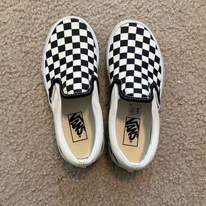 Vans classic checkerboard slip on shoes